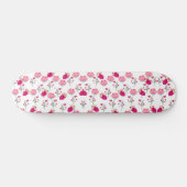Skateboard Motif de fleurs roses (Horz)