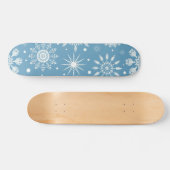 Skateboard Motif de flocon de neige (Horz)