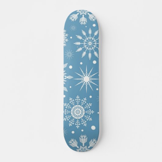 Skateboard Motif de flocon de neige (Devant)
