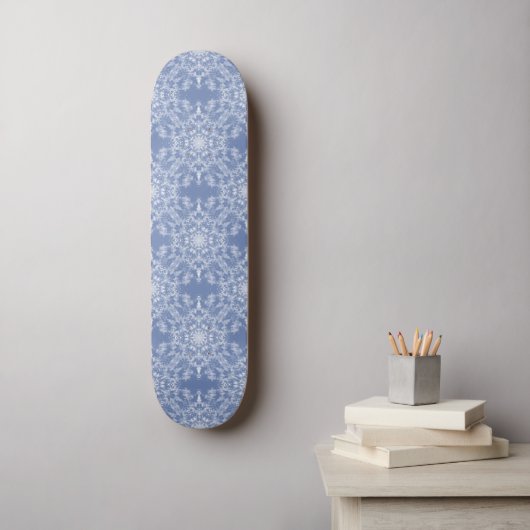 Skateboard Motif de flocon de neige en dentelle Abstraite sur (Art mural)