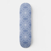 Skateboard Motif de flocon de neige en dentelle Abstraite sur (Recto)