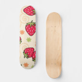 Skateboard Motif de fraises (Recto)