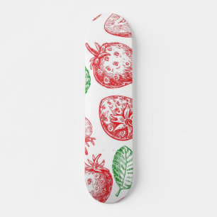 Skateboard Motif de fraises