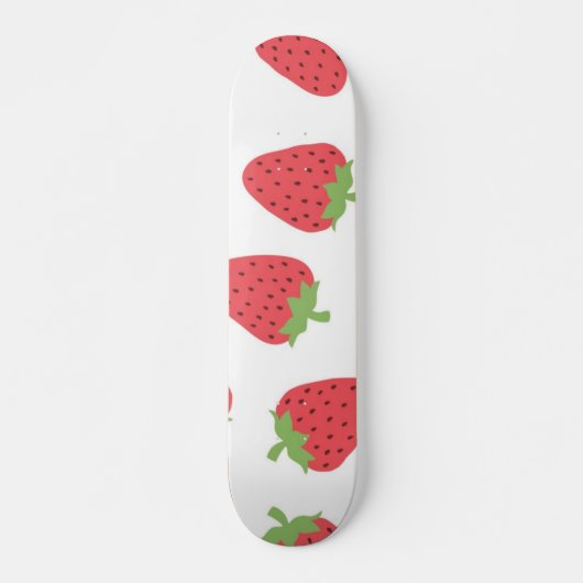 Skateboard Motif de fraises (Devant)