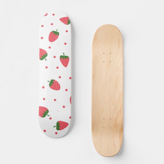 Skateboard Motif de fraises (Recto)
