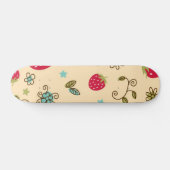 Skateboard Motif de fraises (Horz)
