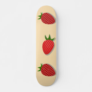 Skateboard Motif de fraises pour les fruits à l'été bonnes vi