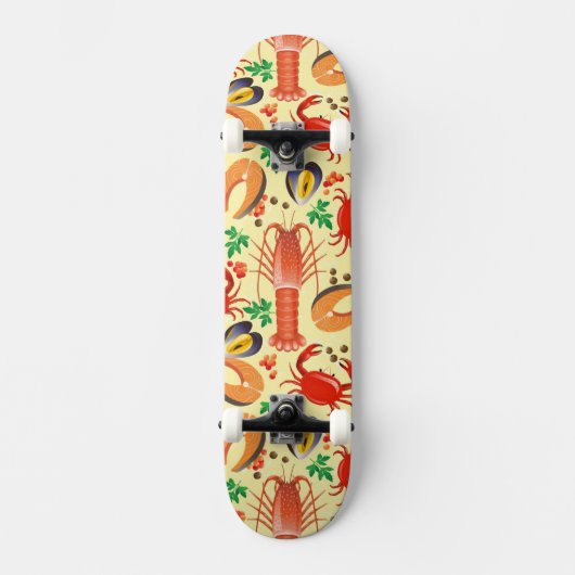 Skateboard Motif de fruits de mer (Recto)