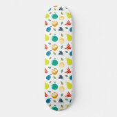 Skateboard Motif de fruits, Plum, Orange, Citron, Poire, Pomm (Recto)