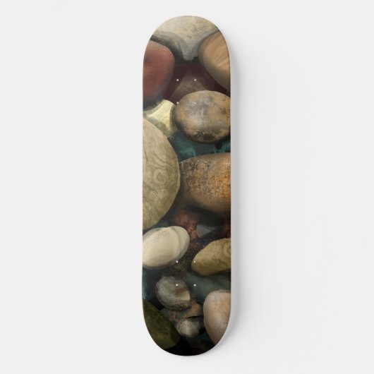 Skateboard Motif de galets de plage (Recto)
