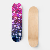 Skateboard motif de géoode rose Abstrait (Recto)