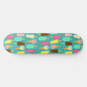 Skateboard Motif de glace coloré Été (Horz)