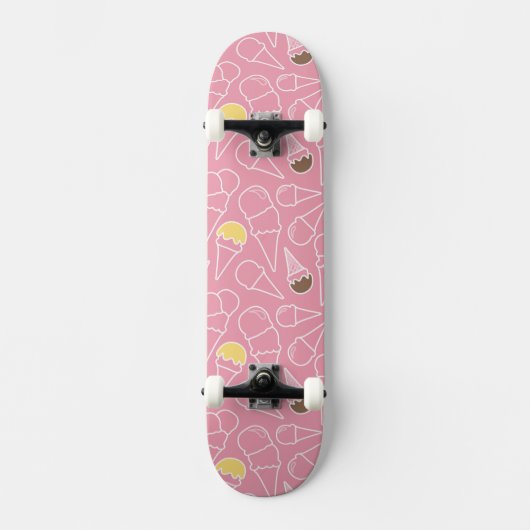 Skateboard Motif de glace d'été (Recto)