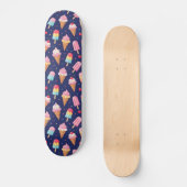 Skateboard Motif de glace, popsicles et cerises (Recto)