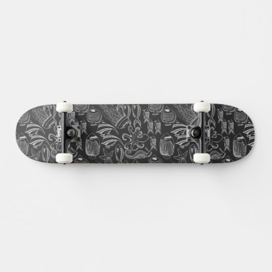 Skateboard Motif de la Mer Noire (Horz)