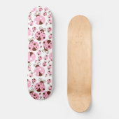 Skateboard Motif De Ladybugs, Mignons Ladybugs, Pink Ladybugs (Recto)