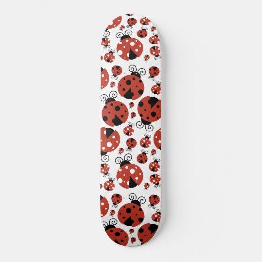 Skateboard Motif De Ladybugs, Mignons Ladybugs, Red Ladybugs (Recto)