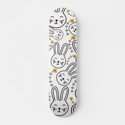 Skateboard Motif de lapin (Devant)