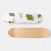 Skateboard Motif de livre (Horz)