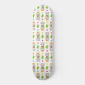Skateboard Motif De Llamas, Cute Llamas, Alpacas, Cactus (Recto)