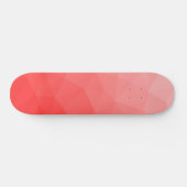 Skateboard Motif de maillage géométrique dégradé rouge (Horz)