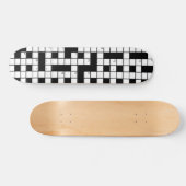 Skateboard Motif de mots croisés (Horz)