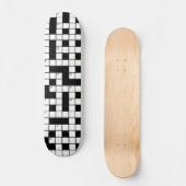 Skateboard Motif de mots croisés (Recto)