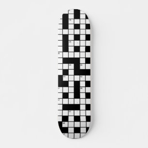 Skateboard Motif de mots croisés