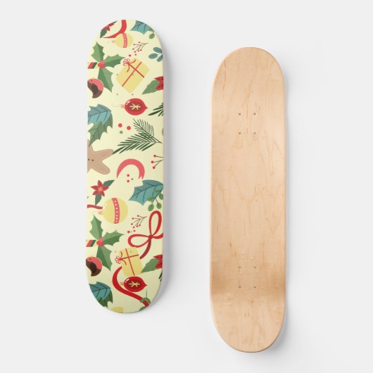 Skateboard Motif de Noël (Recto)
