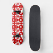 Skateboard Motif de Noël des flocs de neige de Noël (Recto)