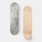 Skateboard motif de notes de musique élégant (Recto)