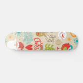 Skateboard Motif de nouvelle année (Horz)