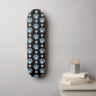 Skateboard Motif De Pailles, Paniers Bleus, Pailles De Chien,