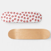Skateboard Motif De Pâtes, Patrouilles De Chiens, Paws Rouges (Horz)