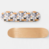 Skateboard Motif de pattes de chat (Horz)