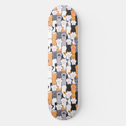 Skateboard Motif de pattes de chat (Recto)