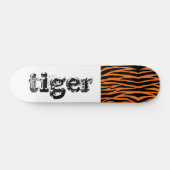 Skateboard Motif de peau de tigre orange (Horz)