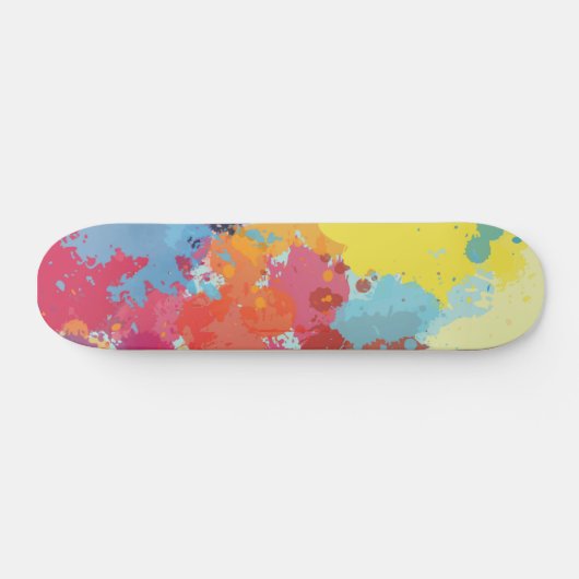 Skateboard Motif de peinture Abstrait coloré moderne (Horz)