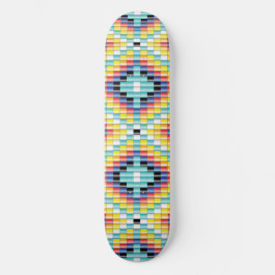 Skateboard Motif de perles Navajo