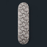 Skateboard Motif de pingouins pour bébés mignons<br><div class="desc">Plat d'aquarelle bébé pingouin motif skateboard.</div>