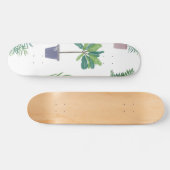 Skateboard Motif de plante (Horz)