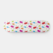 Skateboard Motif de points pour les ours de gomme colorés (Horz)