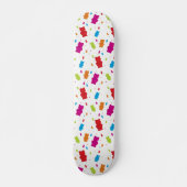 Skateboard Motif de points pour les ours de gomme colorés (Devant)