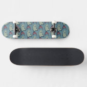 Skateboard Motif de poissons de point de polka (Horz)