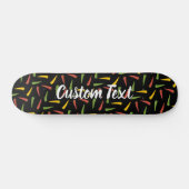 Skateboard Motif de poivrons colorés (Horz)
