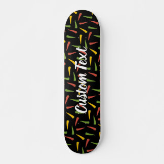 Skateboard Motif de poivrons colorés