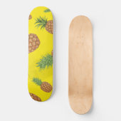 Skateboard Motif de pomme de pin d'aquarelle 3 (Recto)