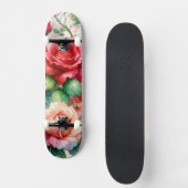 Skateboard Motif de Rose lunatique (Recto)