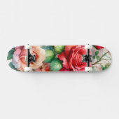 Skateboard Motif de Rose lunatique (Horz)
