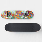 Skateboard Motif de Strelitzia (Horz)